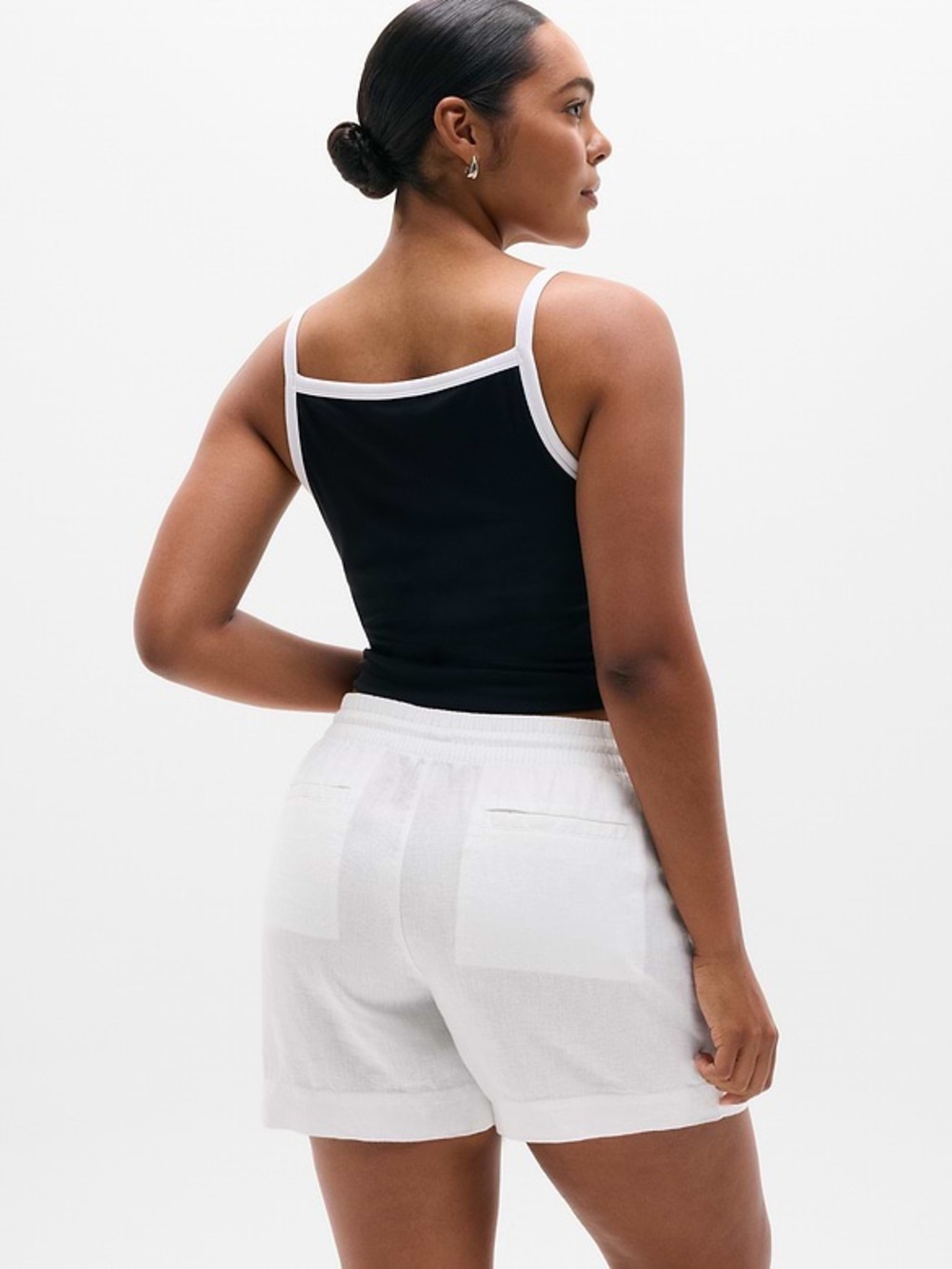 Athleta White Retreat Linen Short - Picture 2 of 11